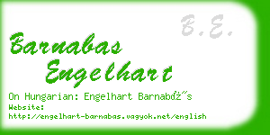 barnabas engelhart business card